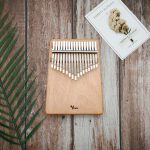 kalimba 17 key flat board mahogany wood