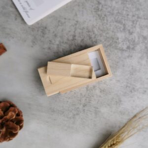 personalized wooden usb pen drive and case
