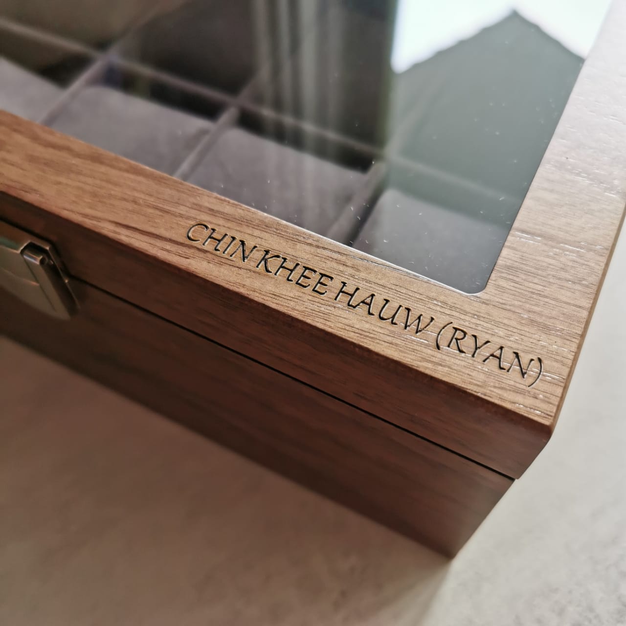 Personalized Wooden Watch Box 8 Slots