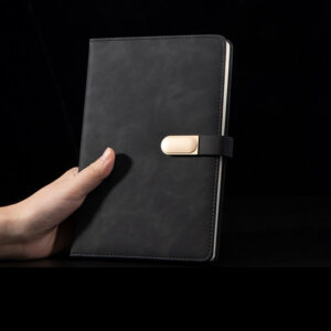 personalized notebook black