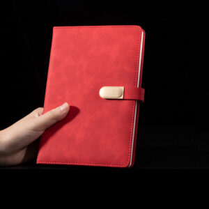 personalized notebook red