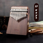 Hoke Kalimba 17 Keys - Solid Walnut Wood (Bottom Hole)
