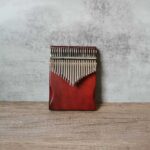Kalimba 21 Keys Thumb Piano Set - Hand Rest Solid Mahogany Wood Brown Color (Flat Board)